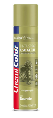 TINTA SPRAY 400ML DOURADO CHEMI