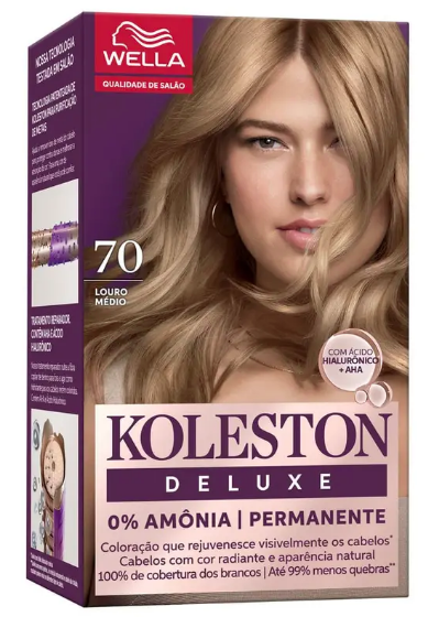TINTURA KOLESTON DELUXE 7.0 LOURO MEDIO