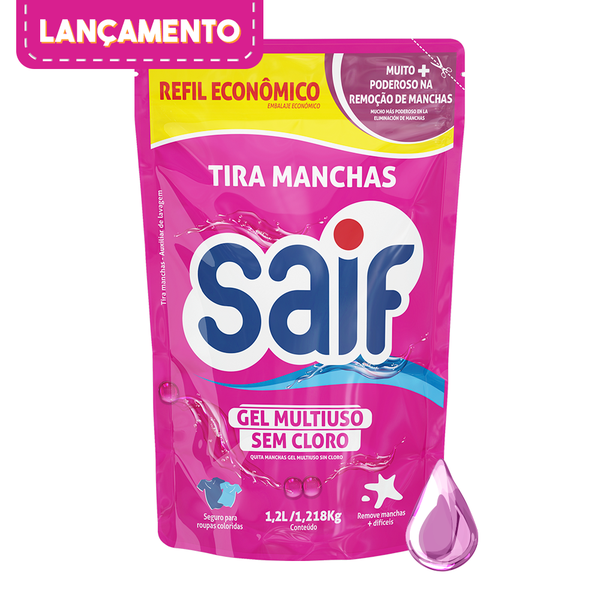 TIRA MANCHAS GEL MULTIUSO SEM CLORO SAIF