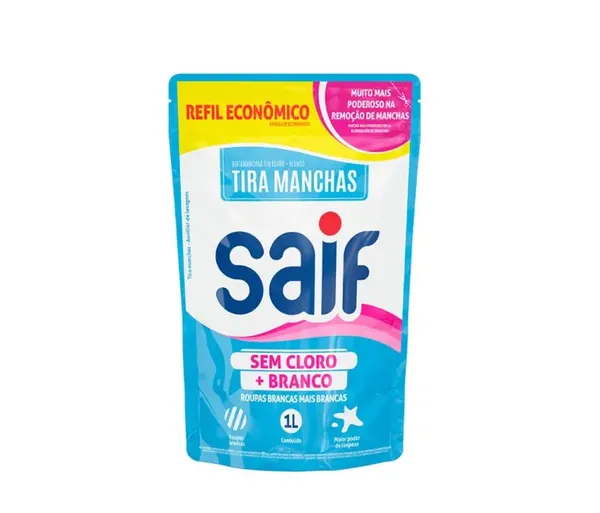TIRA MANCHAS MAIS BRANCO SACHE SAIF 1L