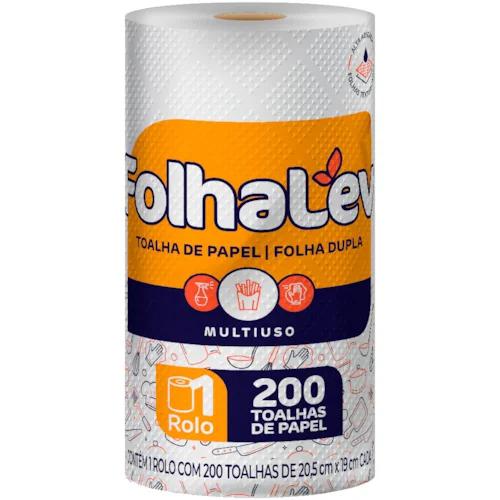 TOALHA PAPEL FOLHA LEV C/200 TOALHAS