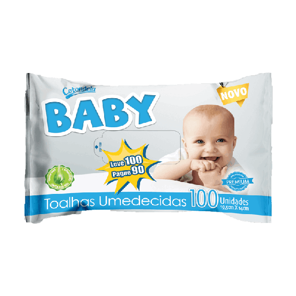 TOALHA UMEDECIDA COTONDELA BABY LV.100 P