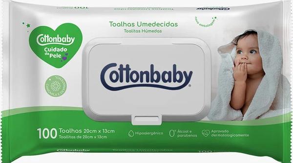 TOALHA COTTONBABY 100UND CUIDADO DA PELE