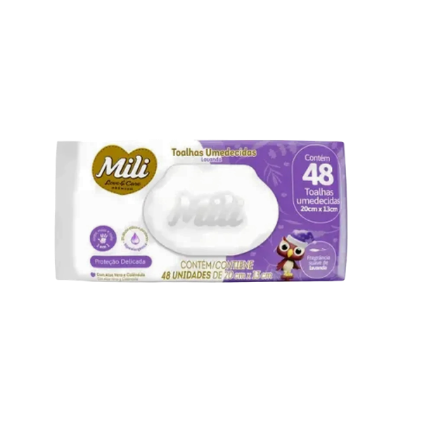 TOALHA UMED MILI LOVE CARE LAVANDA 24X48