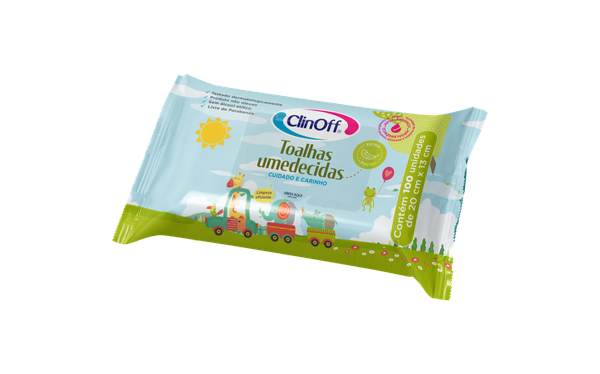 TOALHAS UMED.CLIN OFF 50UN CUID CARINHO