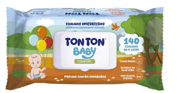 TOALHA UMED.TON TON BABY C/140UN