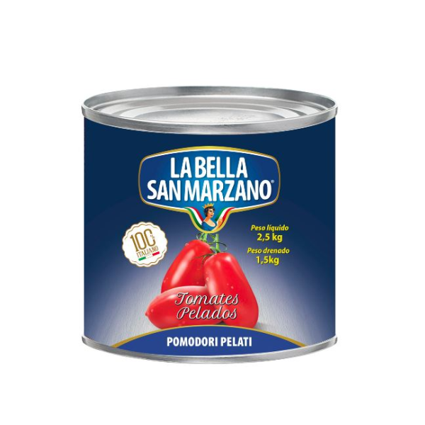 TOMATE PELADO INTEIRO SAN MARZANO 2,5KG