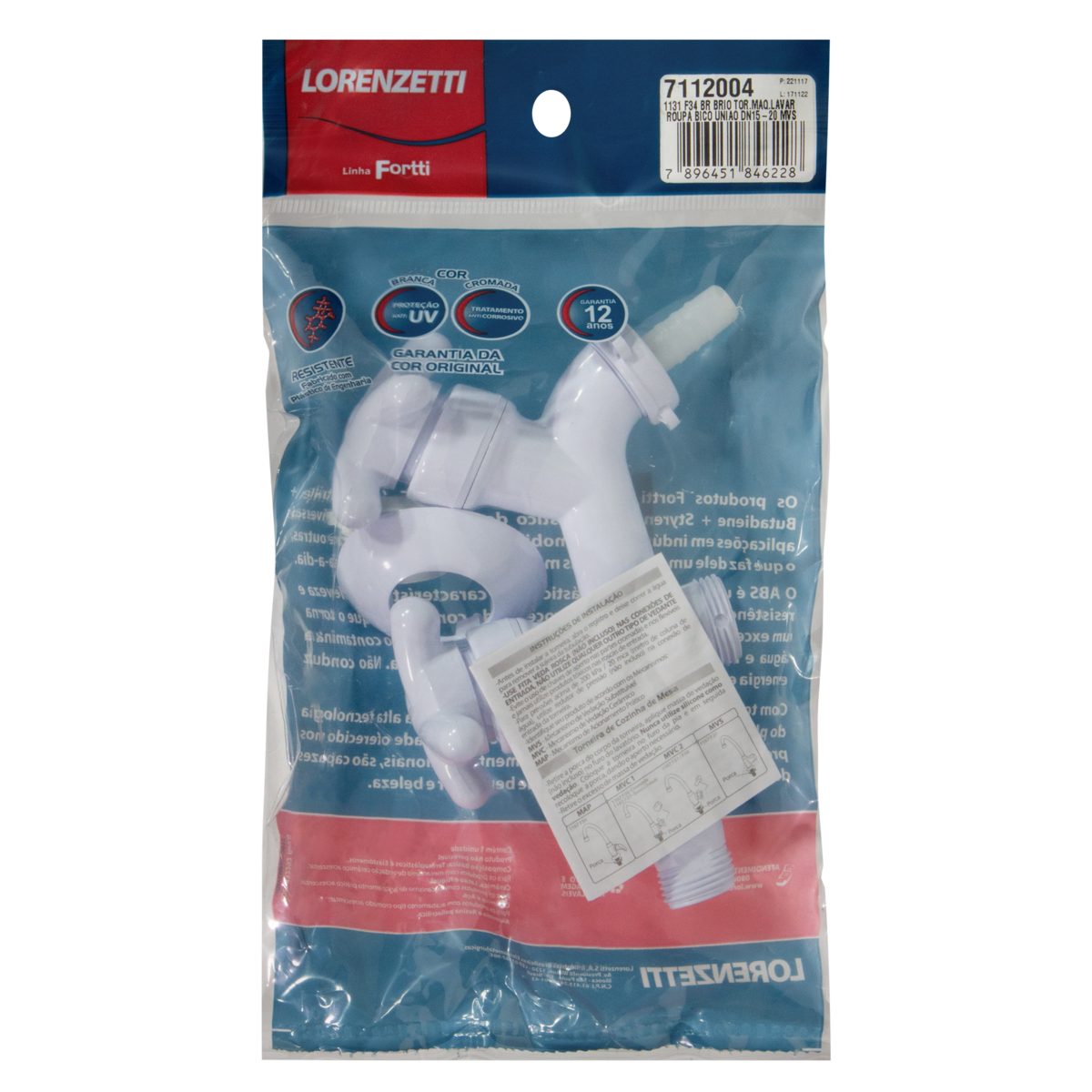 TORNEIRA TANQUE E MAQUINA LORENZETTI 1UN