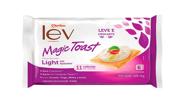 TORRADA MAGIC TOAST LIGHT EM ACUCAR 144G