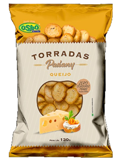 TORRADA OSHO PASIANY QUEIJO 130G