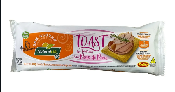 TORRADA NATURAL LIFE TOAST PEITO PERU 78G