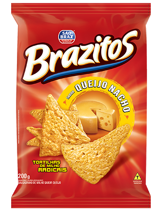 SALGADINHO BRAZITOS QUEIJO NACHO 200G