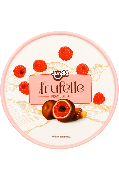 TRUFELLE FRAMBOESA POTE JUNDIA CHOCOLATE BRANCO 100G