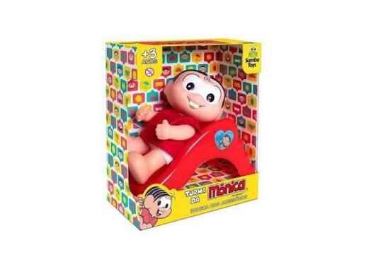 BONECA TURMA DA MONICA COM ESCORREGADOR