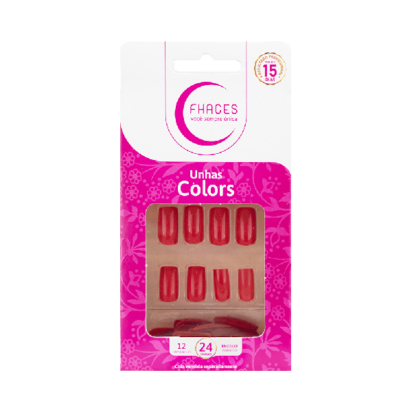 UNHAS POST.FHACES VERMELHO C/28UN