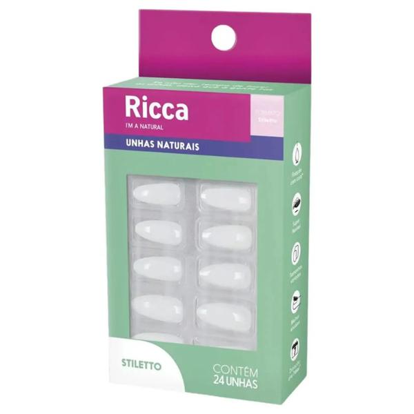 UNHAS RICCA NATURAIS STILETTO REF 2278