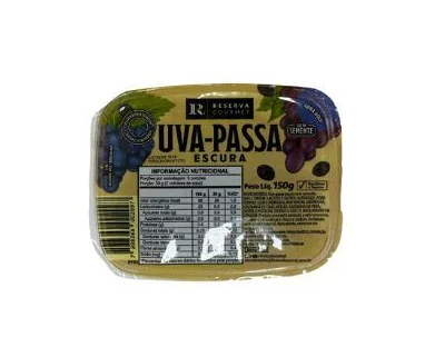 UVA PASSA RESERVA GOURMET 150G ESCURA S/SEMENTE