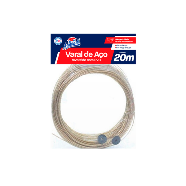 VARAL DE ACO 20 METROS CX 12