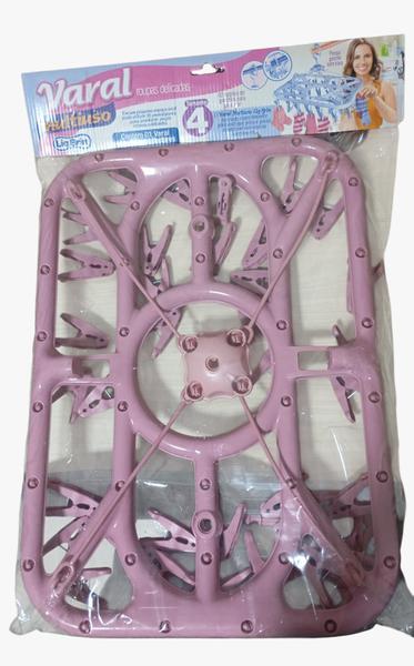 VARAL PLAST. MULTIUSO C/ 36 PRENDEDORES