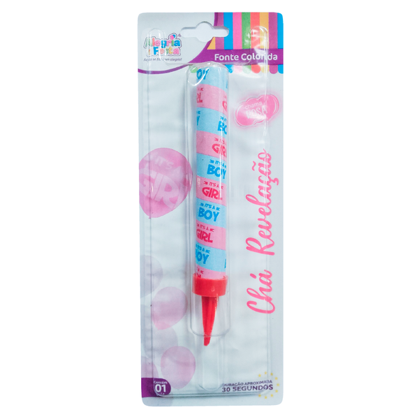 Vela Alegria Estrelar Revelaco Rosa