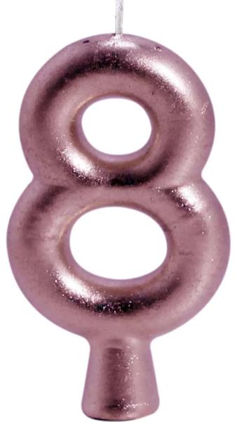 VELA JUNCO ROSE C/GLITTER N.8
