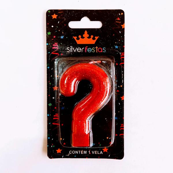 VELA NIVER SILVER INTERROGACAO VERMELHO