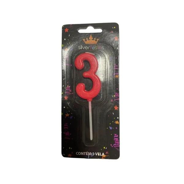 VELA NIVER SILVER N3 VERMELHO