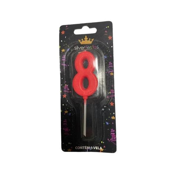 VELA NIVER SILVER N8 VERMELHO