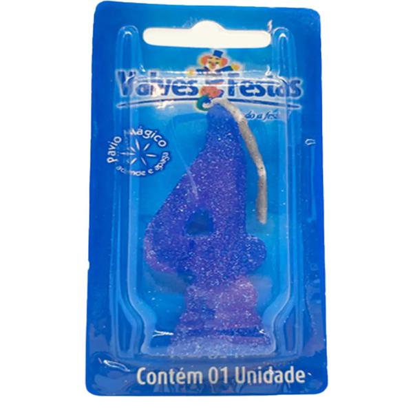 VELA VALVES GLITTER 4 AZUL