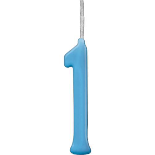 VELA PARABENS AZUL N.1 1UN