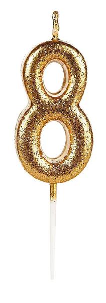 Vela Super Glitter Ouro N°7 C/1 Festlar