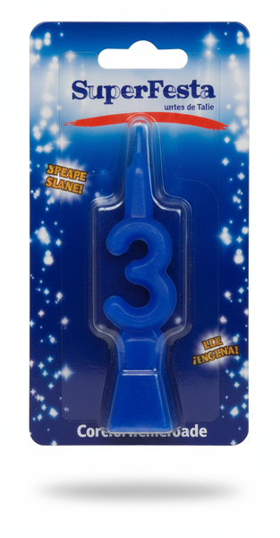 VELA ENCARTELADA AZUL N3 IND