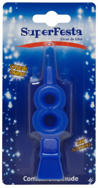 Vela Cartelada Indipel Azul  N8