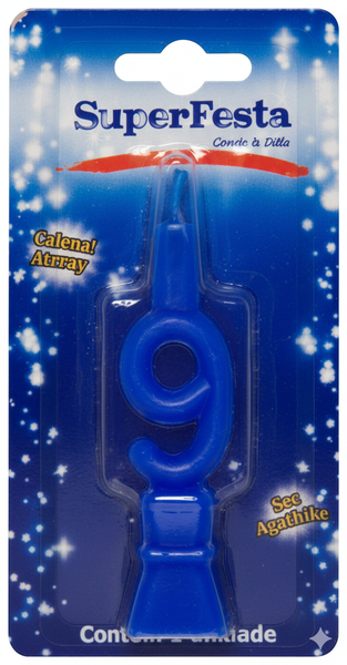 VELA ENCARTELADA AZUL N9 IND