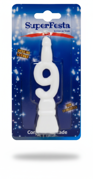 Vela Numerada Branca  Indipel  nº9