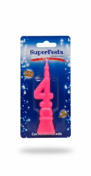 VELA ENCARTELADA ROSA N4 IND