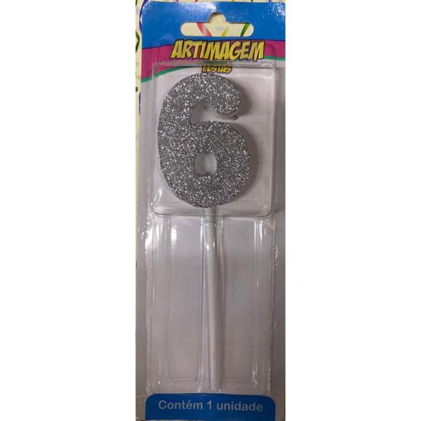 VELA ANIV. GLAMOUR C/ 01 N.3 PRATA