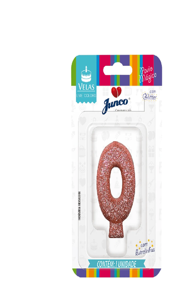 VELA ANIV JUNCO ROSA BEBE GLITTER N0