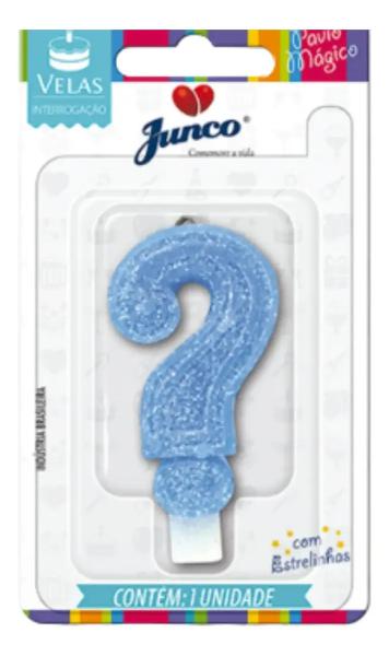 VELA JUNCO ANIVBIG NUMERO INTERROGACAO AZUL