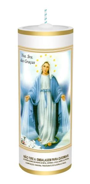 VELA MARIANA VOTIVA 320G NOSSA SENH DAS GRACAS