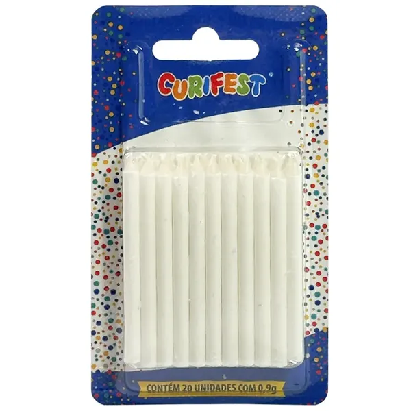 VELA PALITO BRANCA C/20UN CURIFEST