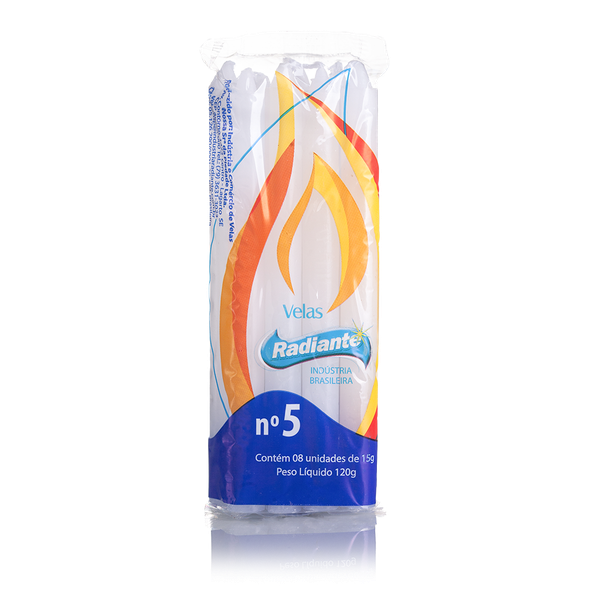 VELA RADIANTE N05 BRANCA 120G