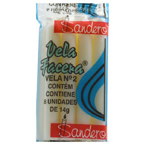 VELA SANDERO N. 02 ROSA C/8