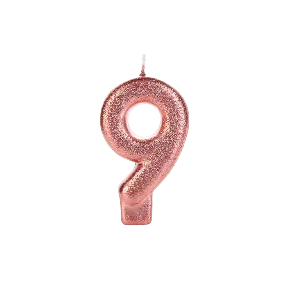 VELA STYLLO GLITTER ROSE N:9