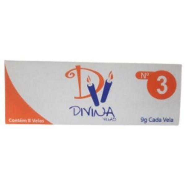 VELA DIVINA N3 72G CAIXA 8UN