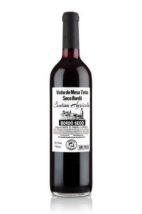 VINHO TINTO SECO BORDO CANTINA