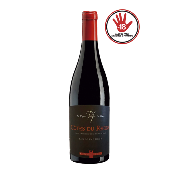 VINHO CORTES DU RHONE  LES BERNARDINS 750ML