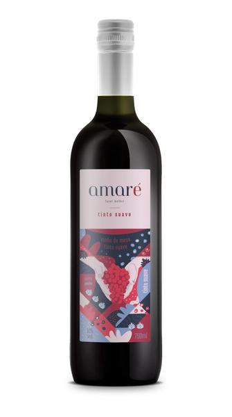 VINHO TINTO SUAVE AMARÉ 750ML