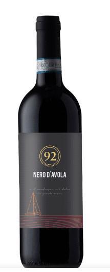 VINHO ITALIANO NERO D AVOLA 750ML DOC 92