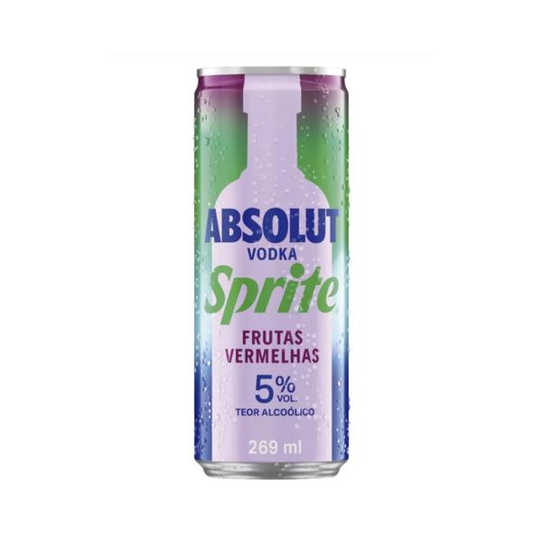 ABSOLUT VODKA SPRITE FR VERMELHAS 5% ALC 269ML